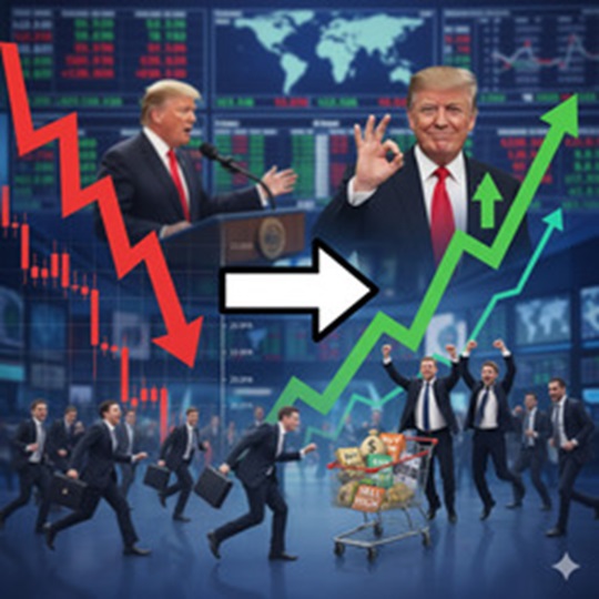 Las iniciales de TACO corresponden a “Trump Always Chickens Out”, es decir, “Trump siempre se acobarda” o “Trump siempre se echa para atrás”. 
